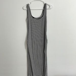 Black and white striped Old Navy Maternity dress